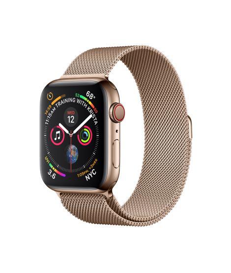 Gold milanese loop apple watch 4 discount