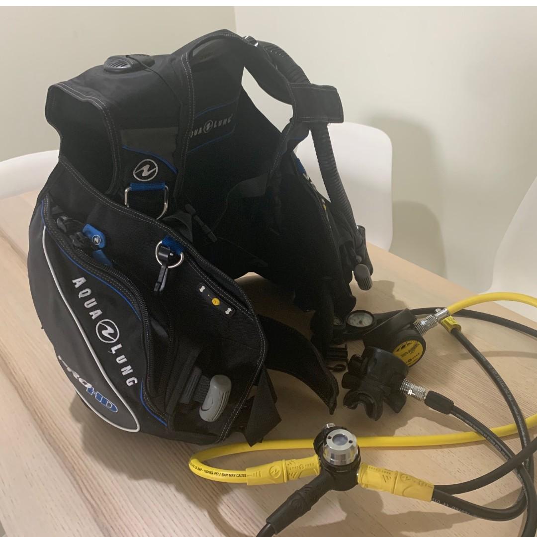 AQUA LUNG PRO HD BCD AND REGULATOR DIVING SET, Sports Equipment, Sports
