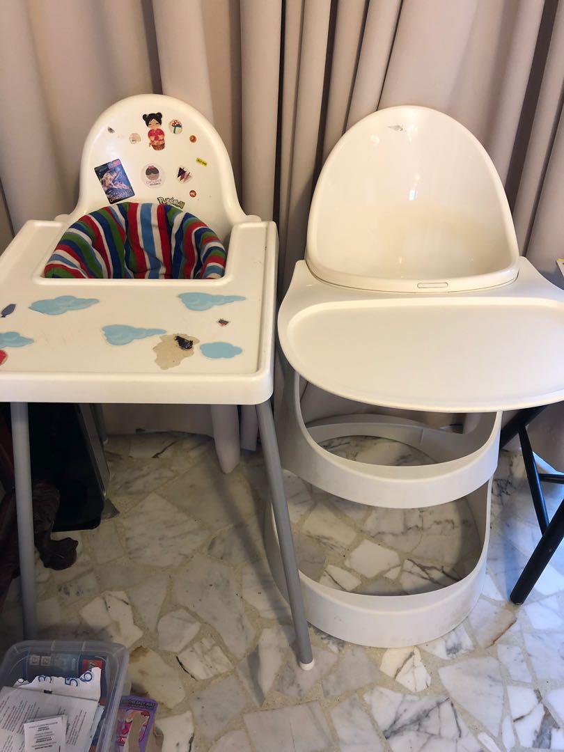 Baby High Chair Ikea Antilop Highchair Feeding With Tray And Belt