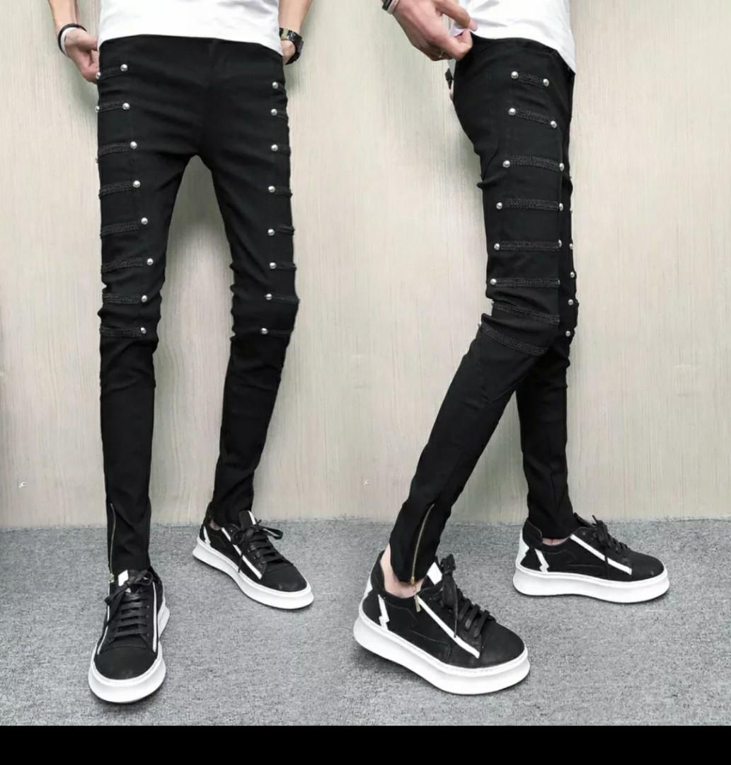 black pants skinny fit