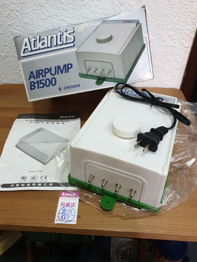 BNIB Atlantis Atman B1500 Aquarium Air Pump For Sale, Pet Supplies
