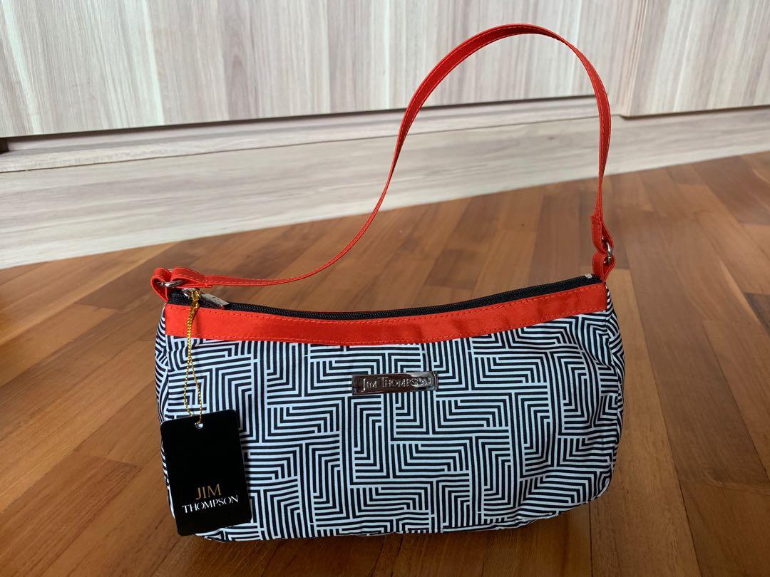 BNWT Jim Thompson Silk Zip Purse (Category: Cross-body Bags) located in Singapore. Submitted by pudxling (Listing ID 253822539, Image 1). Description: Brand new Jim Thompson small silk bag. Lightweight and perfect size for your wallet, phone etc. Bought for S$75 but letting go cheaper. .