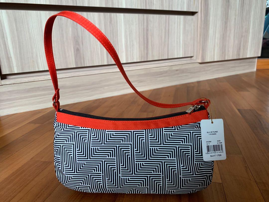 BNWT Jim Thompson Silk Zip Purse (Category: Cross-body Bags) located in Singapore. Submitted by pudxling (Listing ID 253822539, Image 2). Description: Brand new Jim Thompson small silk bag. Lightweight and perfect size for your wallet, phone etc. Bought for S$75 but letting go cheaper. .