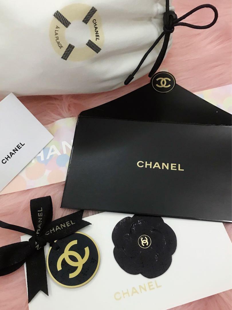 CHANEL, Other, Chanel Gift Box W Purple Ribbon Pouch Card