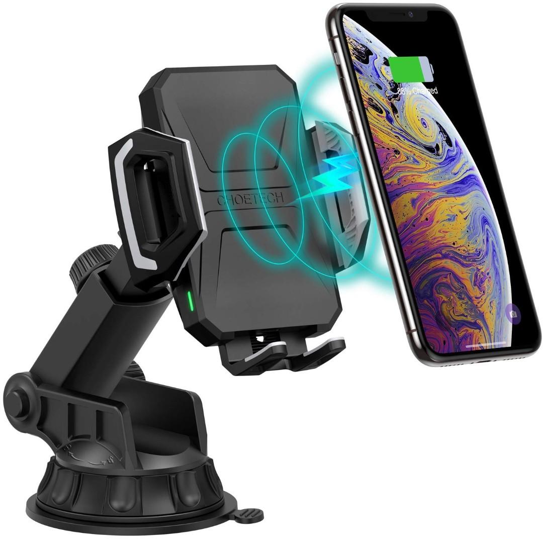 Choetech Fast Wireless Car Charger Mount 7 5w Compatible With Apple Iphone Xr Xs Xs Max X 8 10w For Galaxy S10 Note 9 S9 S9 S8 Note 8 5w For Qi Enabled Phone Wireless Car Charger Phone Holder Electronics