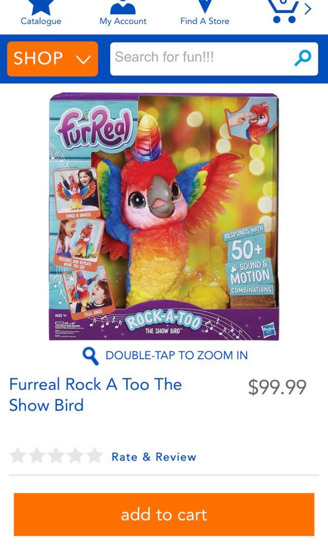 furreal parrot rock a too