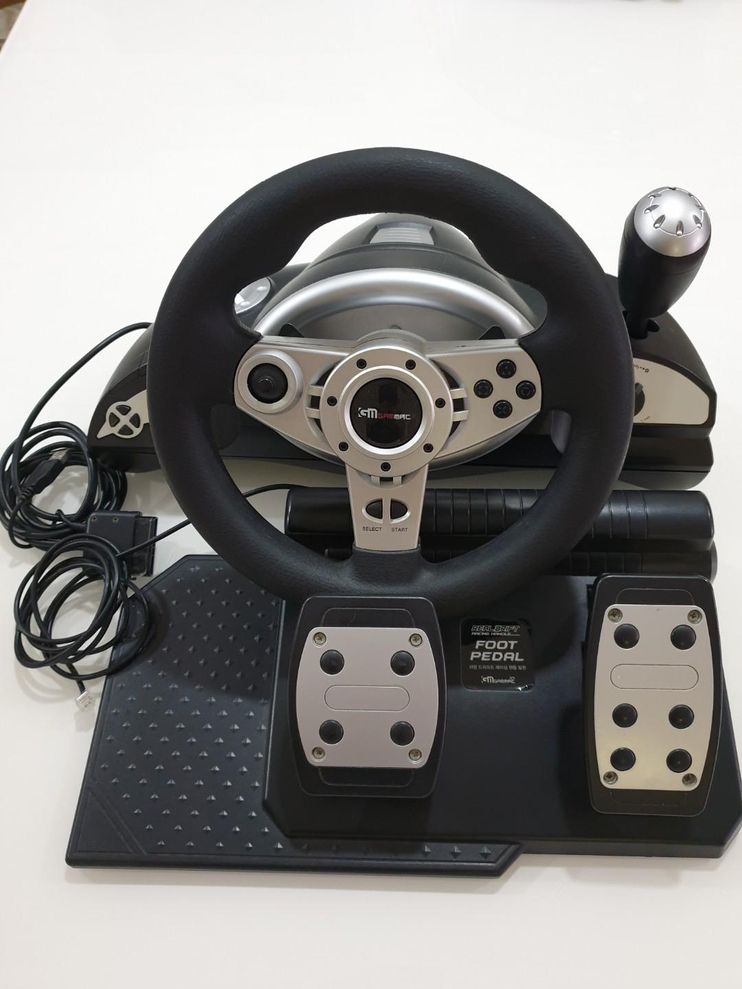 Gammac steering wheel controller (usb), Video Gaming, Gaming