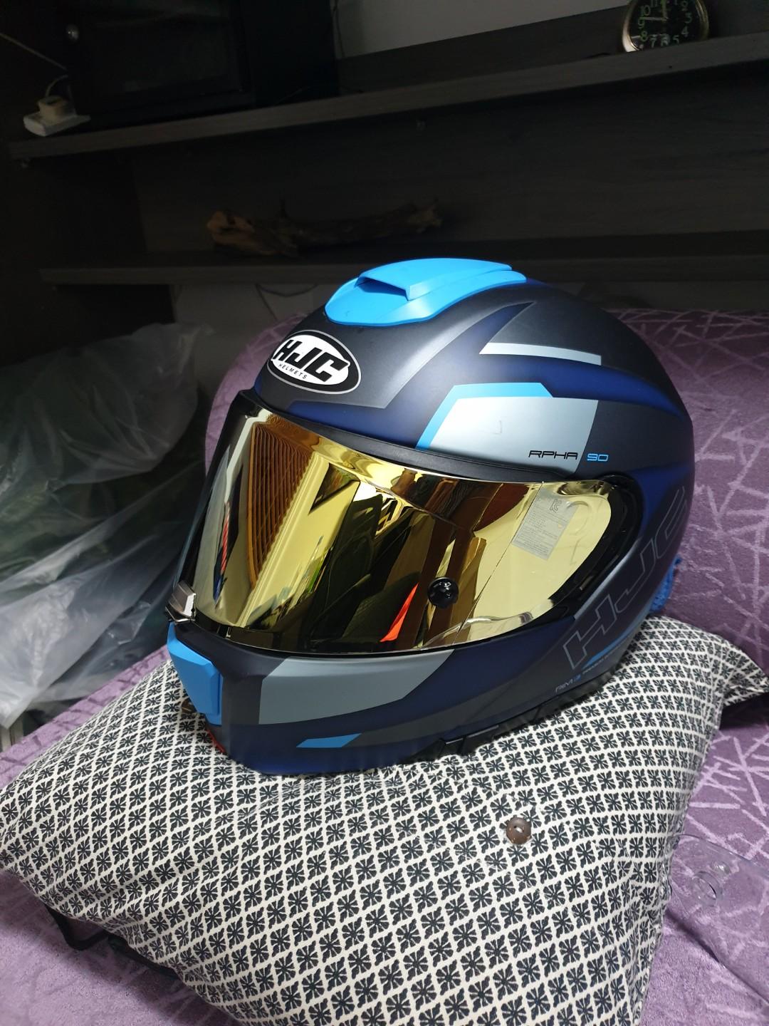 Hjc best sale gold visor