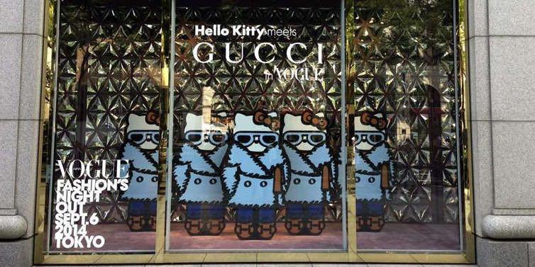 Hello Kitty Meets Gucci in Vogue