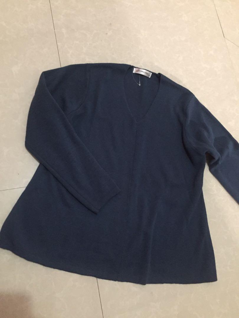 Korean Longsleeve Freesize Small to Large (Category: Longsleeves) located in Mandaluyong City. Submitted by telesthesiaph (Listing ID 253878786, Image 2). Description: #koreantop #blousesph #longsleeves #teal #ootd #kwave #bestof2019.