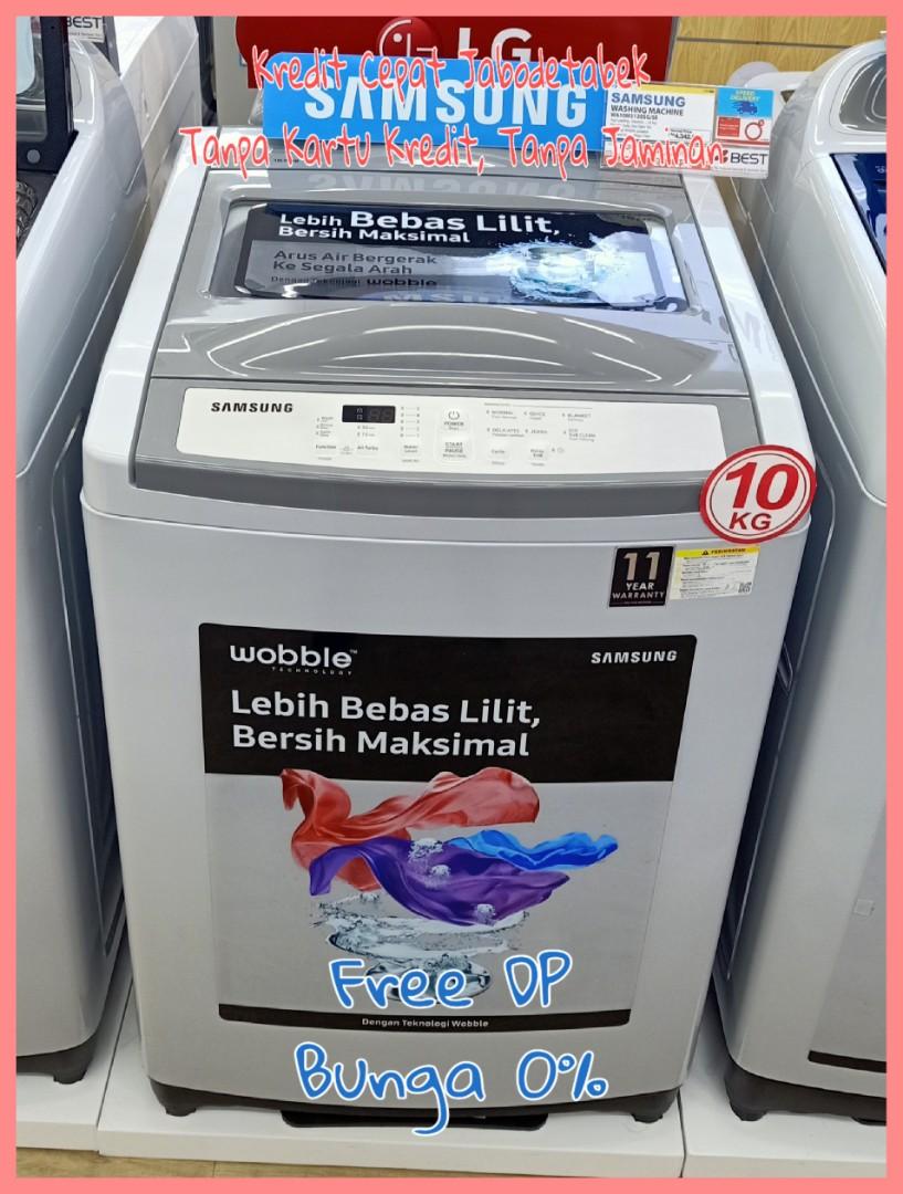 Kredit Tanpa DP Bunga 0% / Mesin Cuci Samsung Bukaan Atas Kapasitas 10Kg