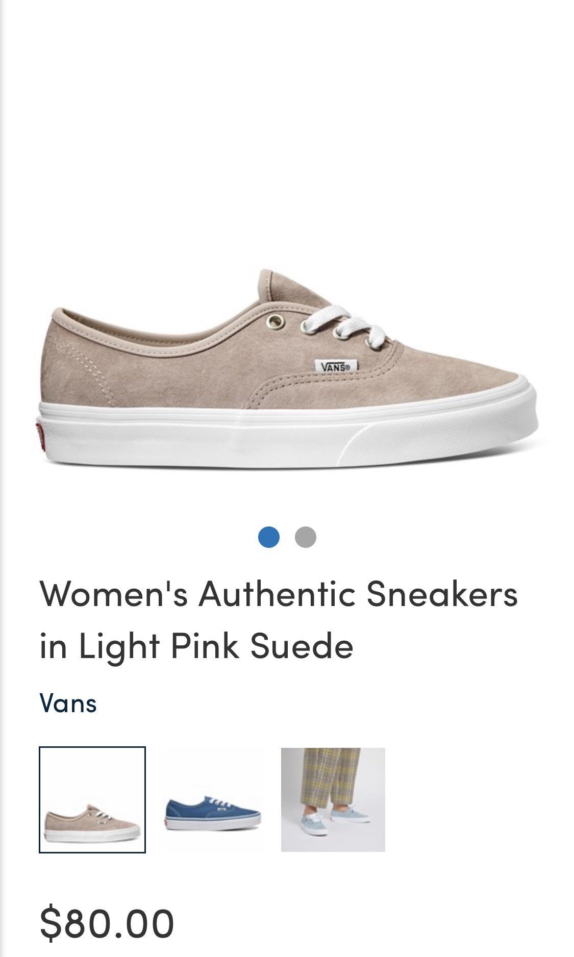 light pink suede vans