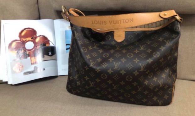 Authentic Louis Vuitton Delightful MM Monogram M40353 Guaranteed Tote Bag  LD646