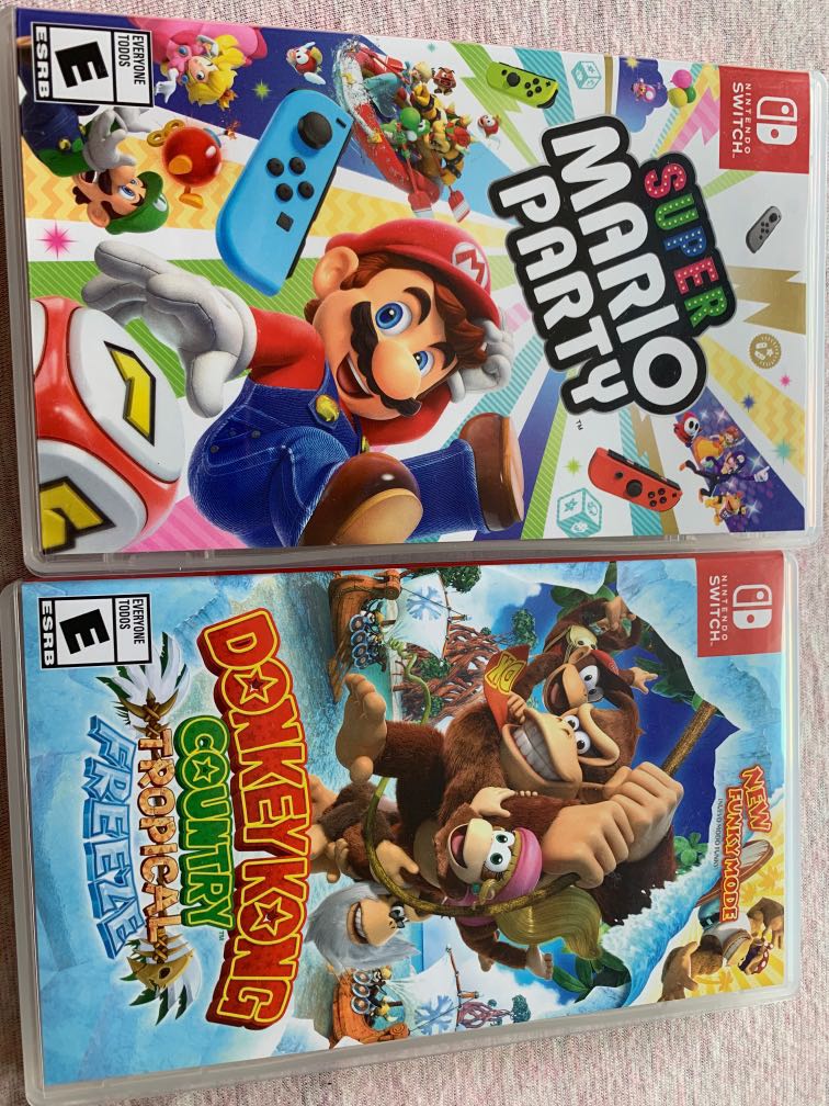 Super Mario party and Donkey kong Nitendo switch 50 Video Gaming