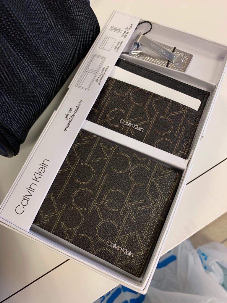 Men's Wallet Gift Set by Calvin Klein, Men's Fashion, Watches &  Accessories, Wallets & Card Holders on Carousell