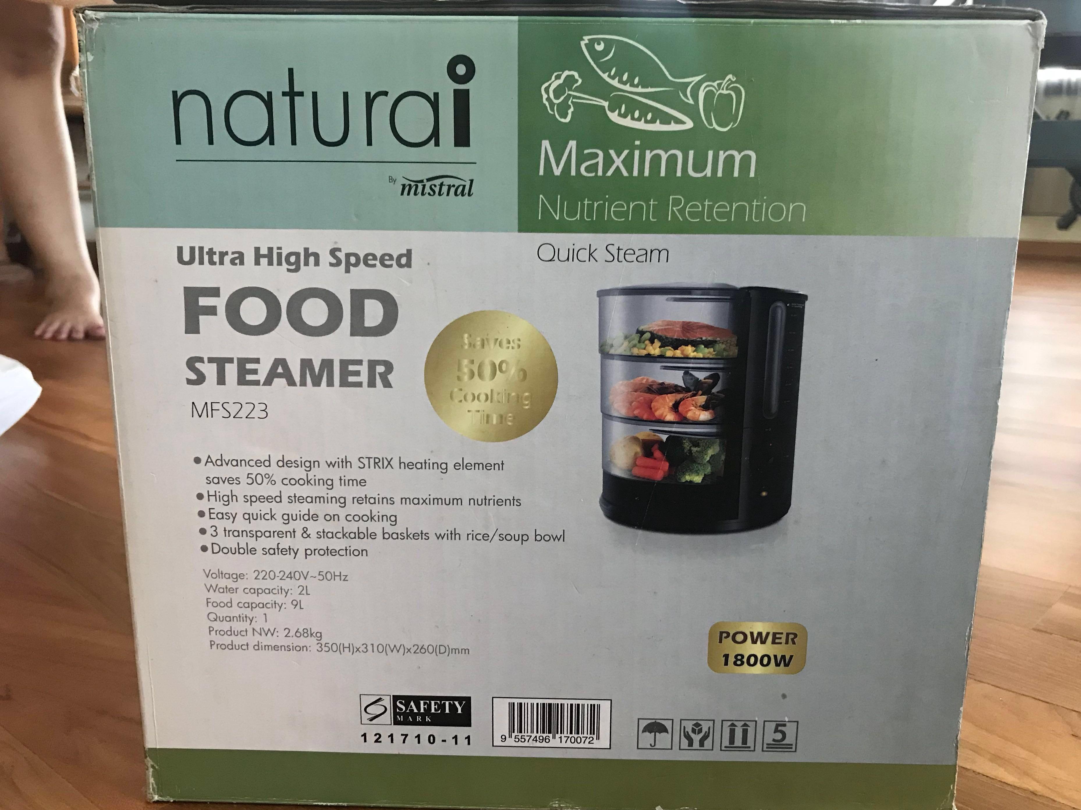 Mistral ultra high speed food steamer, TV & Home Appliances, Kitchen