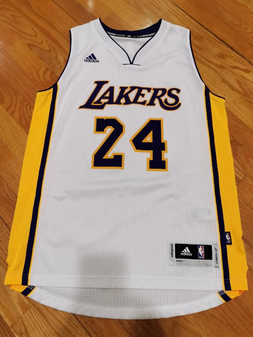Nba los Angeles Lakers Kobe Bryant Swingman Jersey, White, 男裝