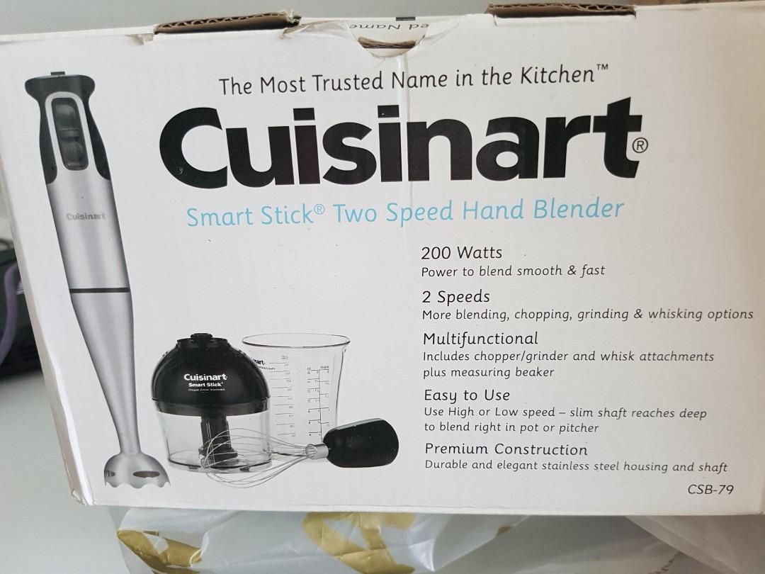 Cuisinart CSB-79 Smart Stick 2 Speed Hand Blender, Stainless Steel