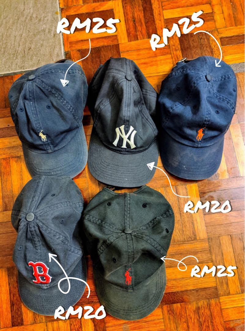 Polo Ralph lauren/boston/yankees cap, Men's Fashion, Watches & Accessories,  Cap & Hats on Carousell