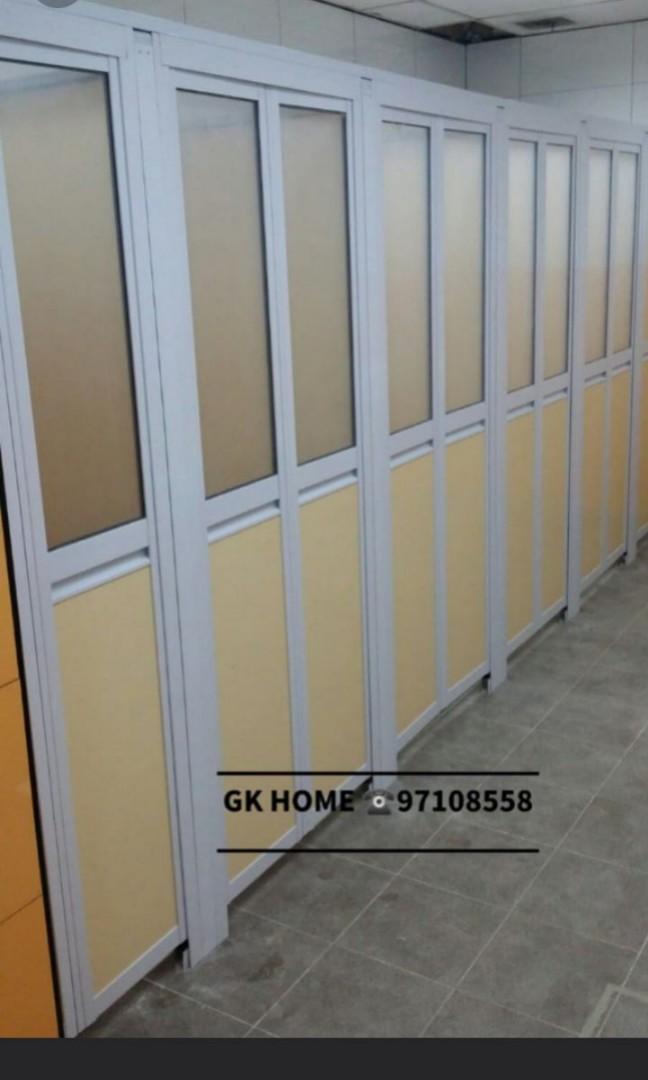 Promo Aluminum Toilet Door Toilet Bifold Door Home Services