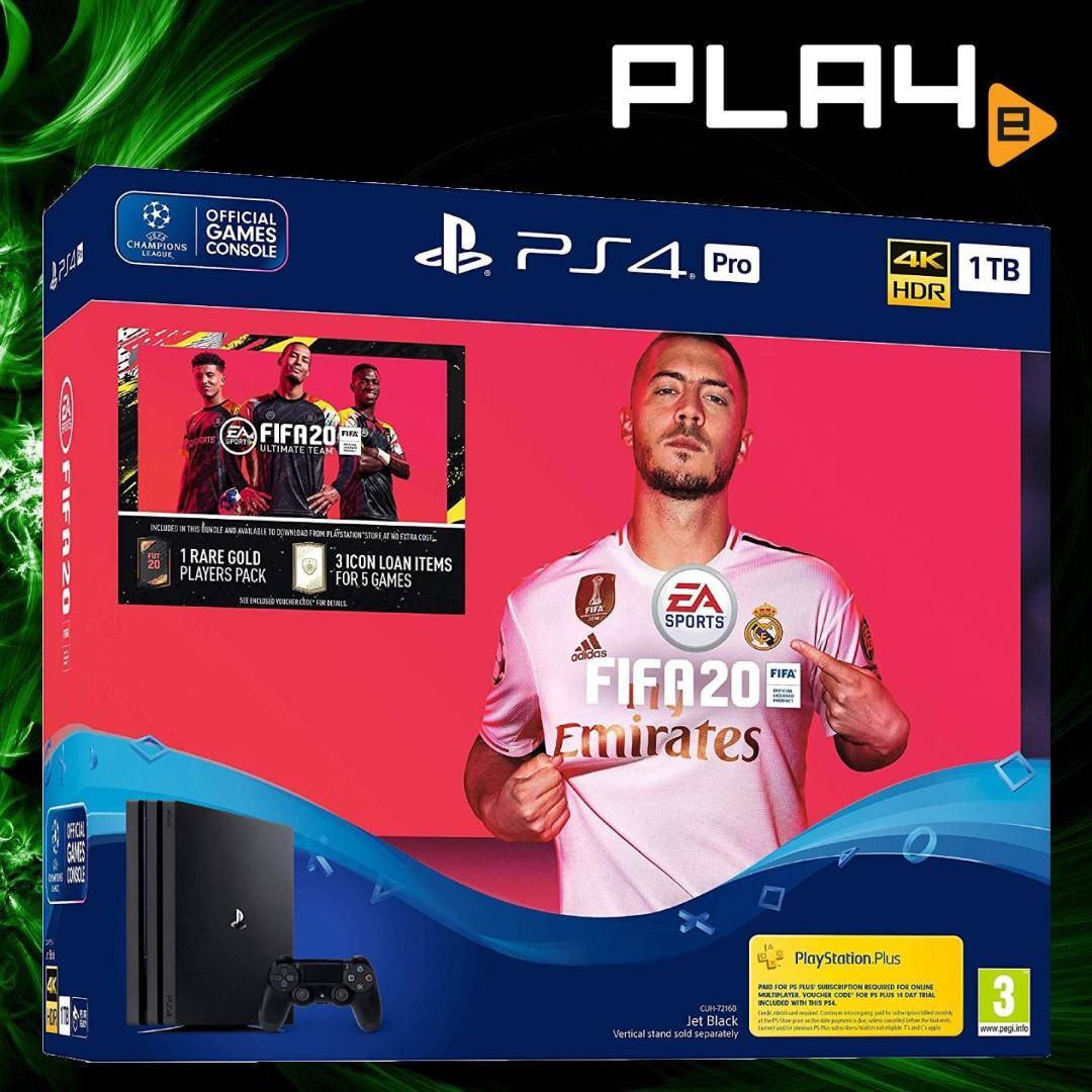 PS4 Pro 1TB FIFA 20 Brand New, Video Gaming, Gaming Controllers on Carousell