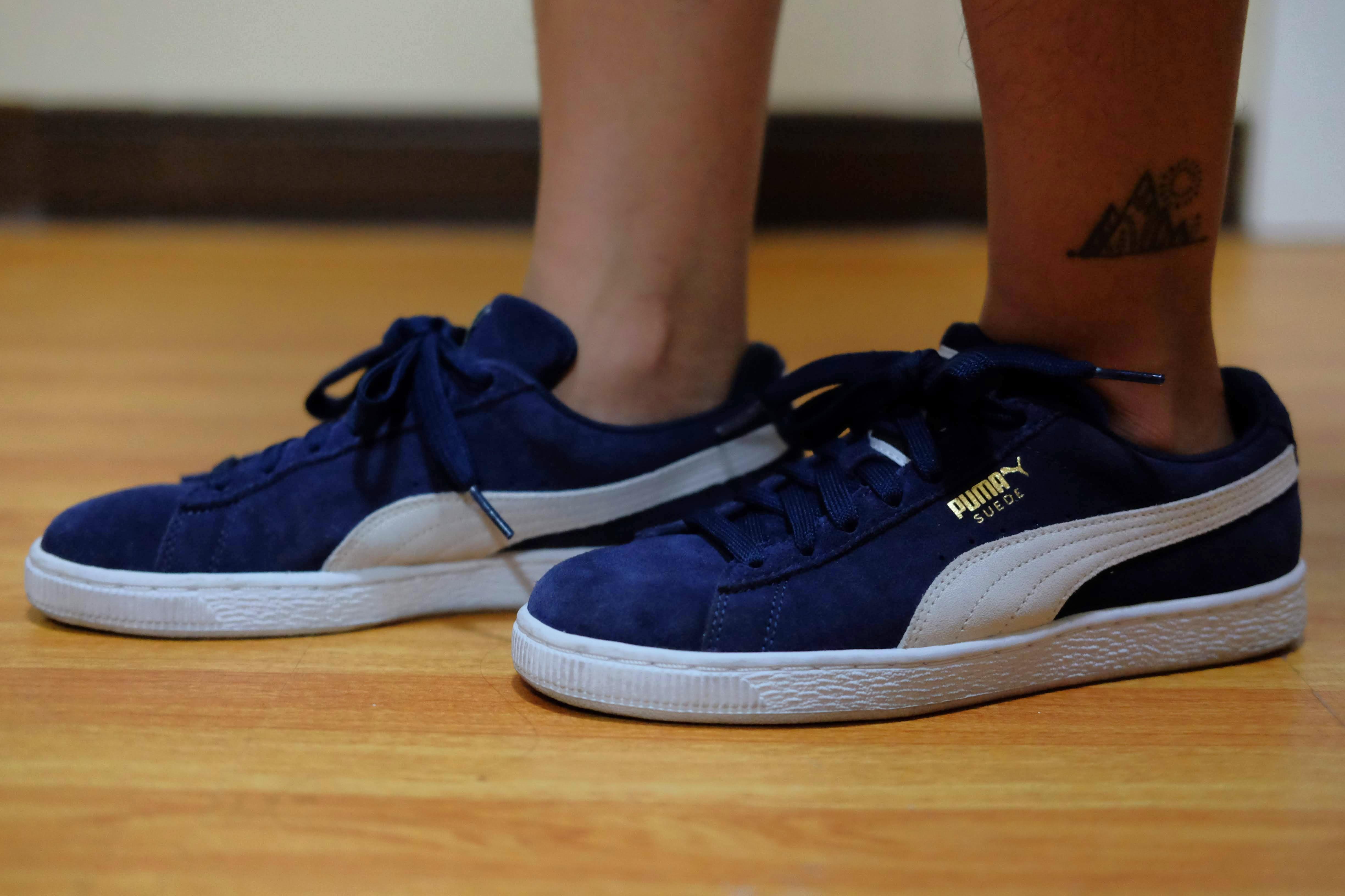 puma blue sneakers