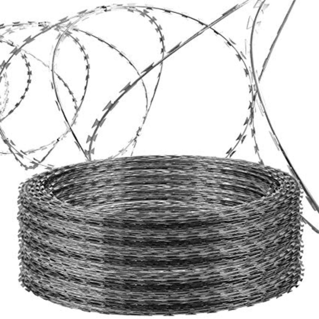 Razor/ Combat Wire (Category: Construction & Building Materials) located in Manila. Submitted by joeyroque09 (Listing ID 253851613, Image 1). Description: Razor/ Combat Wire Thickness: 450mm Lenght:10 meters Amount: 645 Razor/ Combat Wire with clip Thickness: 450mm Lenght:12-15 meters Weight: 9.7 kgs Price: 800 Weight: 7 kgs .
