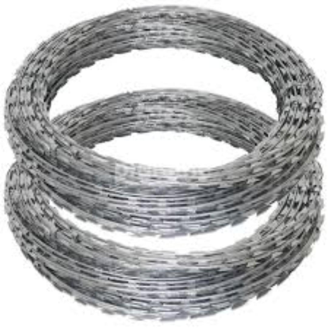 Razor/ Combat Wire (Category: Construction & Building Materials) located in Manila. Submitted by joeyroque09 (Listing ID 253851613, Image 3). Description: Razor/ Combat Wire Thickness: 450mm Lenght:10 meters Amount: 645 Razor/ Combat Wire with clip Thickness: 450mm Lenght:12-15 meters Weight: 9.7 kgs Price: 800 Weight: 7 kgs .