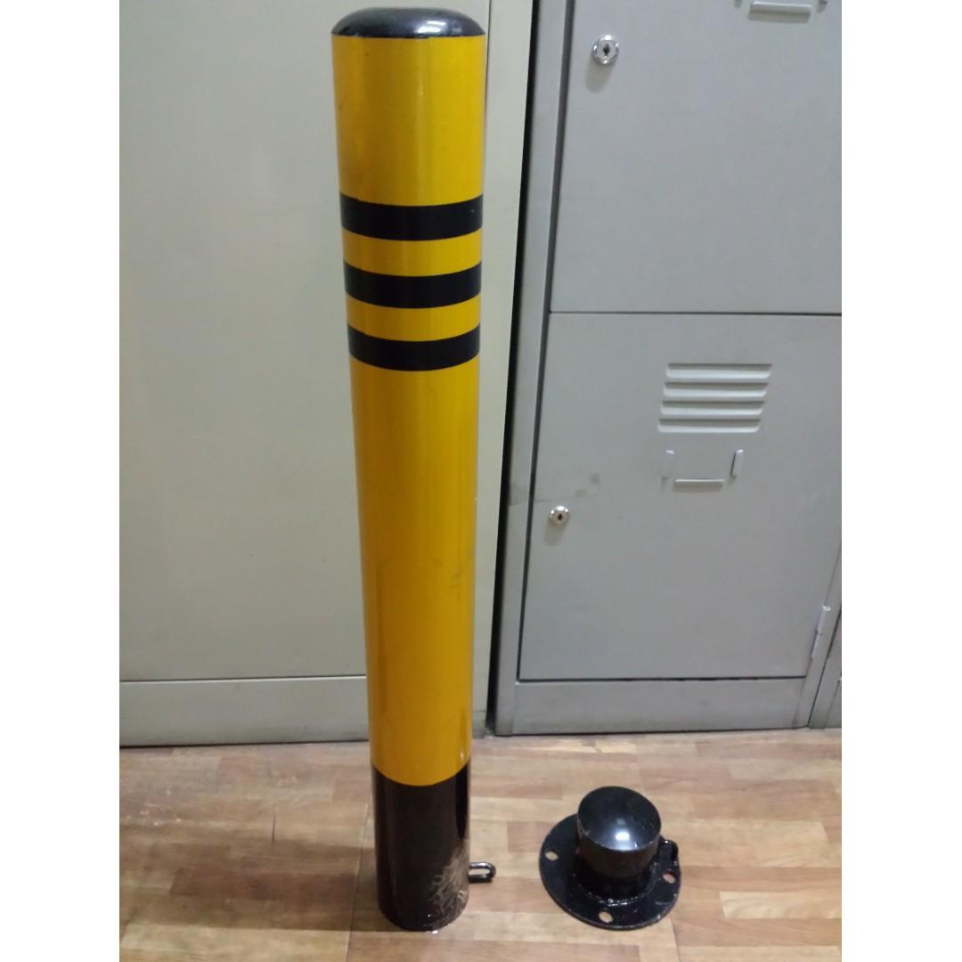Removable steel post fixed steel post parking lock, Furniture & Home ...