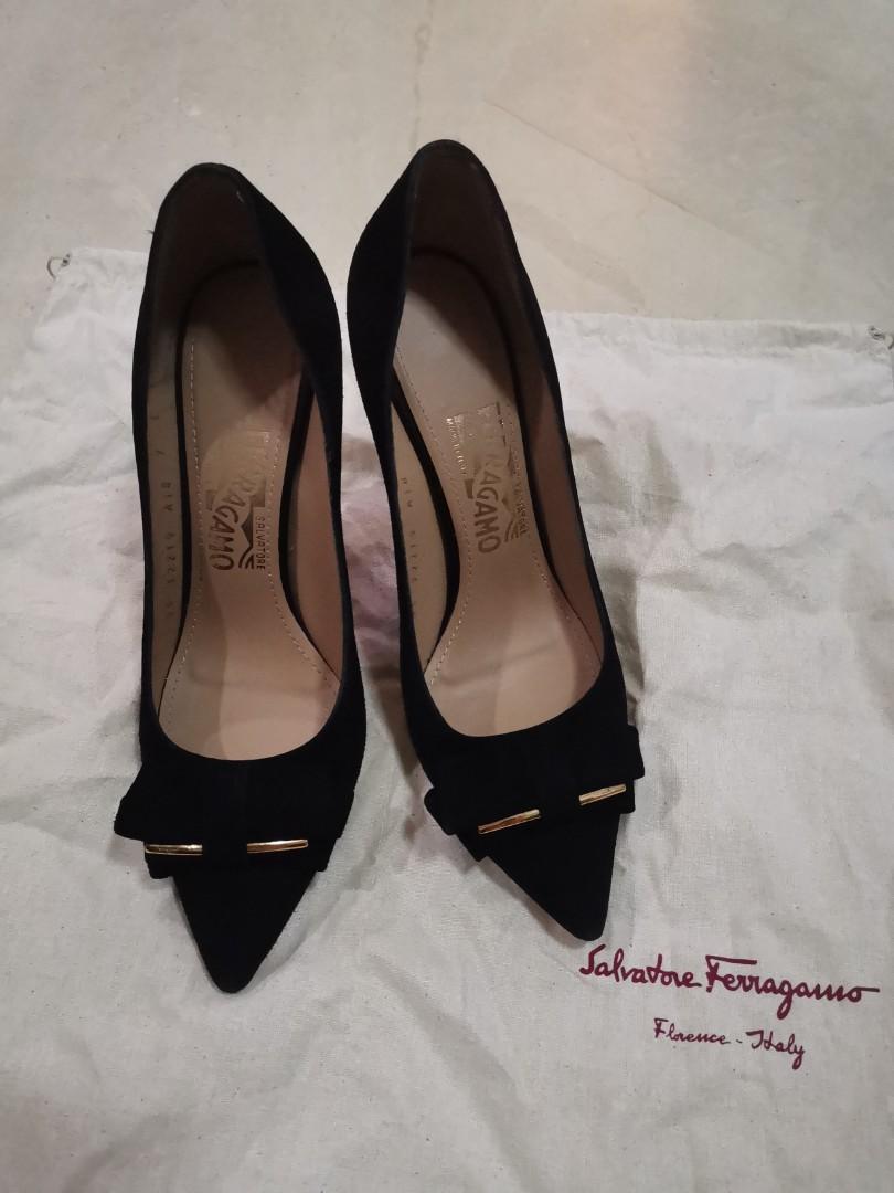 ferragamo black heels