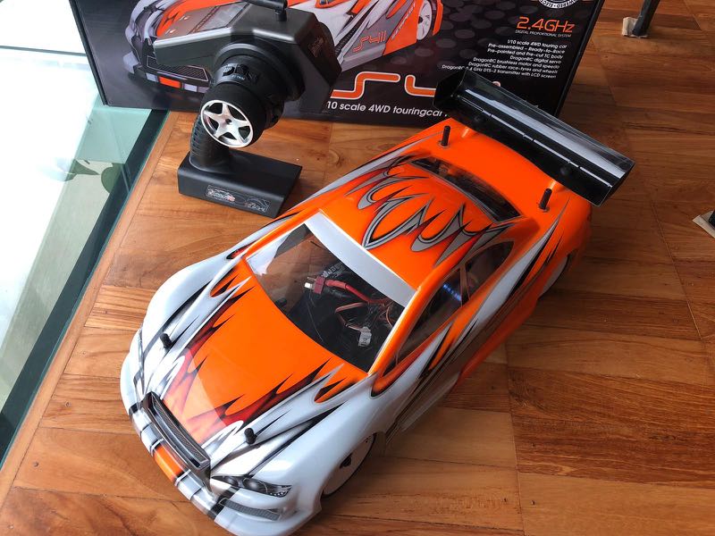 Coche RC Serpent S411 1/10 Listo Para Competir | Kit Eléctrico Sin Escobillas Con Controlador 45A Y Motor 9T