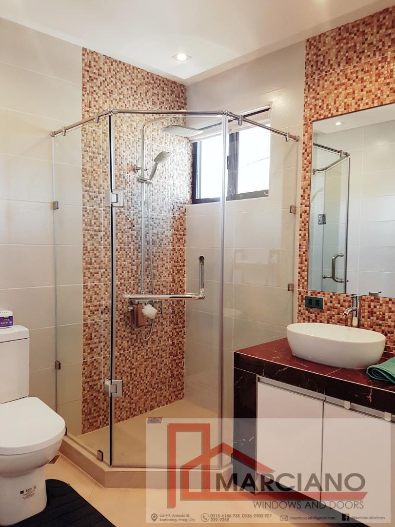 Shower Enclosure Tempered Glass (Category: Construction & Building Materials) located in Pasig City. Submitted by marciano.windoors (Listing ID 253861114, Image 1). Description: Free Estimate, Free Delivery and Installation 24/7 Chat Support I Call NOW! 📞 0936 9900 907 / 0915 618 6738 ☎️ (02) 239 9265 📧 marciano.info@gmail.com Fb: https://www.facebook.com/Marciano.Windoors/ 🌍 www.marciano-glassanddecor.com ✔️Quality materials and accessories ✔