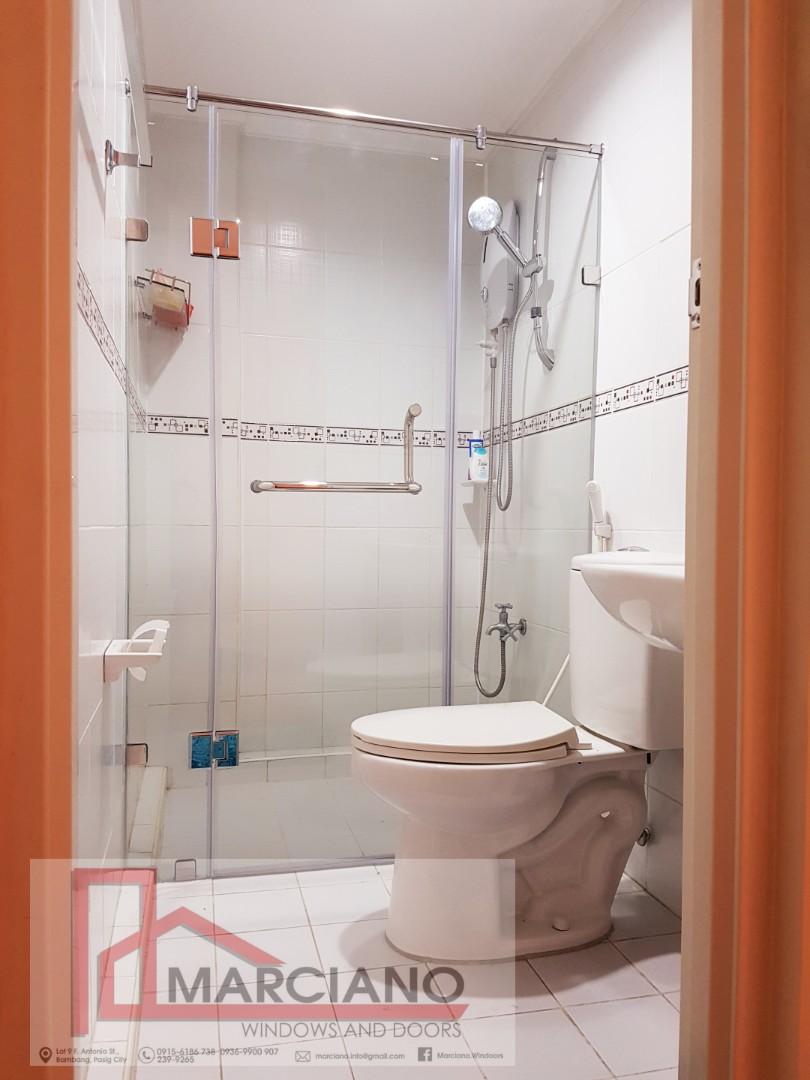 Shower Enclosure Tempered Glass (Category: Construction & Building Materials) located in Pasig City. Submitted by marciano.windoors (Listing ID 253861114, Image 3). Description: Free Estimate, Free Delivery and Installation 24/7 Chat Support I Call NOW! 📞 0936 9900 907 / 0915 618 6738 ☎️ (02) 239 9265 📧 marciano.info@gmail.com Fb: https://www.facebook.com/Marciano.Windoors/ 🌍 www.marciano-glassanddecor.com ✔️Quality materials and accessories ✔