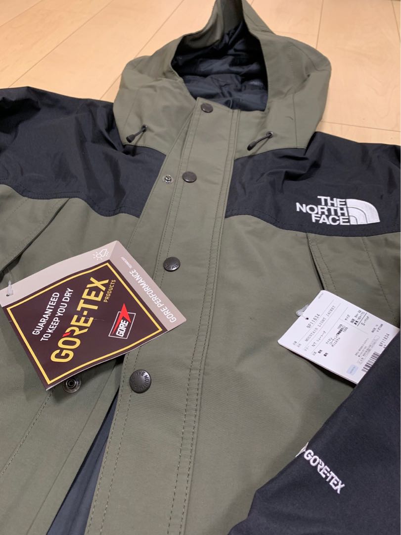 The north face mountain light jacket NP11834日本限定軍綠S 可議價