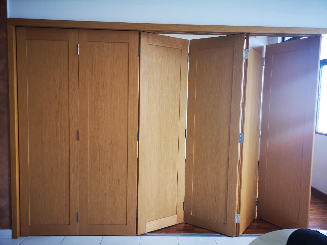 Wooden Sliding Door Panel Furniture Shelves Drawers On Carousell