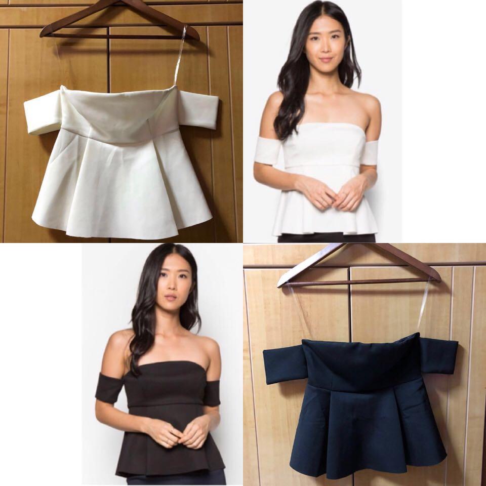 formal off shoulder top