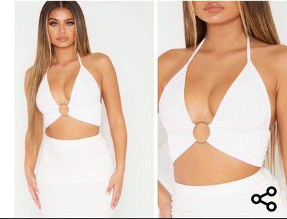 White Bralette Top PLT