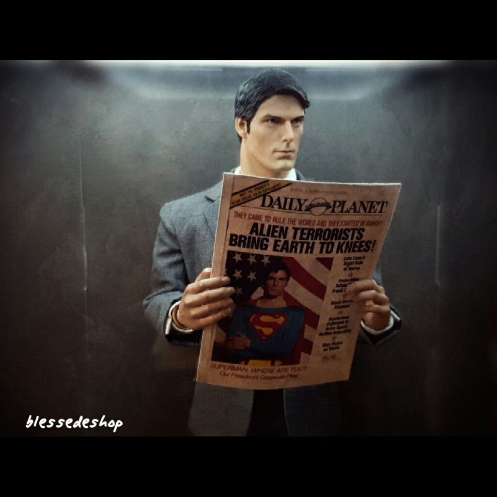 1/10 or 1/12 Scale Superman Clark Kent Daily Planet Newspaper Custom 