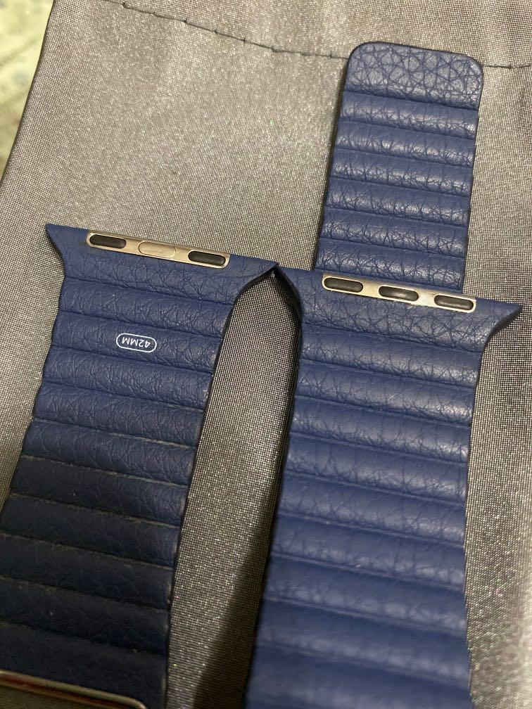 Authentic 42mm Cape Cod Blue Leather Loop Large Mobile Phones
