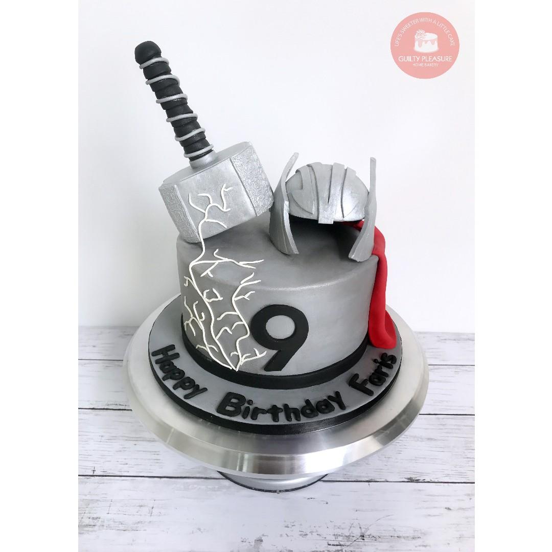 Avengers Thor Birthday Cake Food Drinks Baked Goods On Carousell