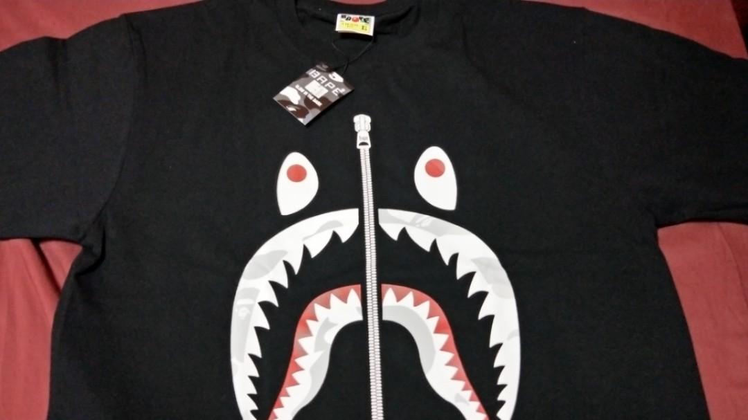 Bape shark glow in the dark tee discount