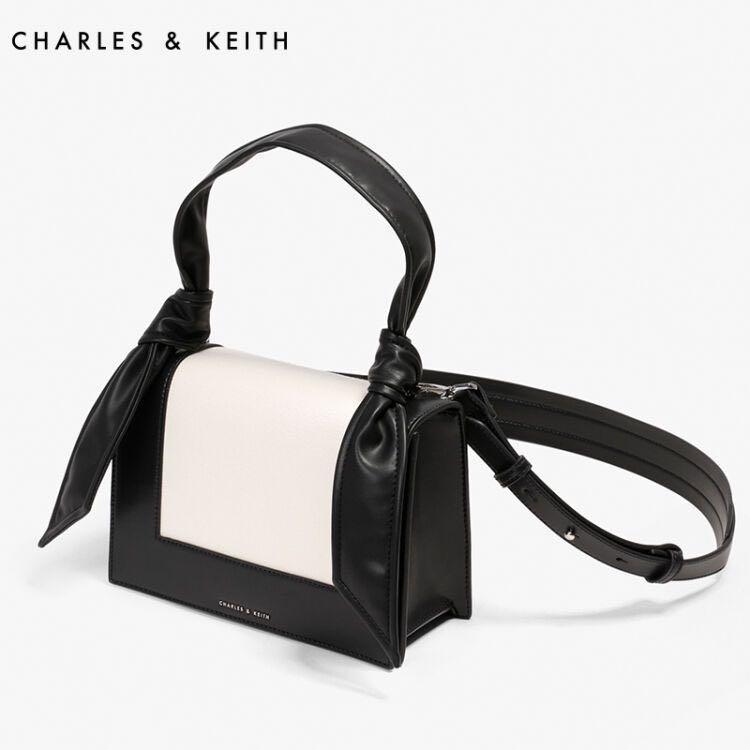 charles and keith knotted strap handbag