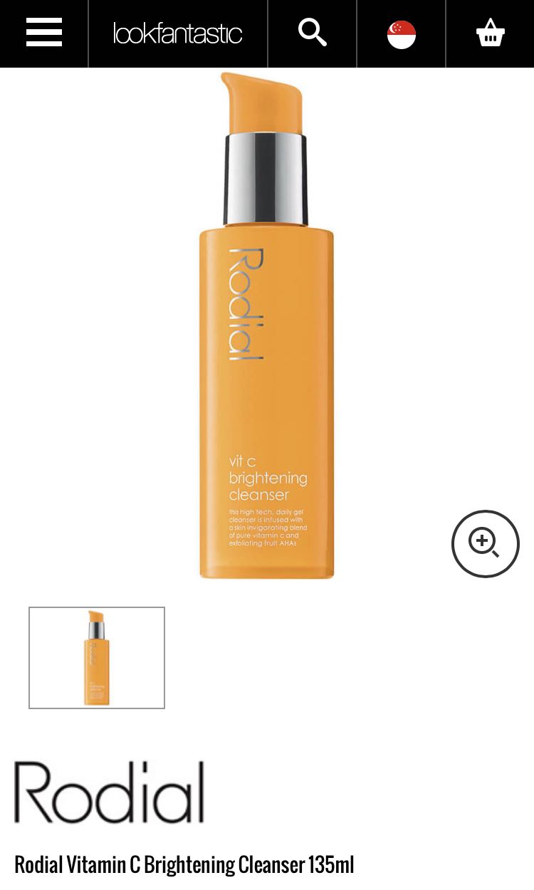 rodial cleanser vit c