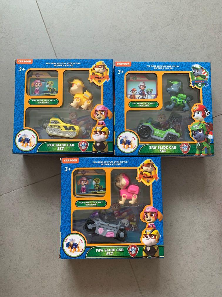 BNIB) Pawpatrol Paw Slide Car Set 
