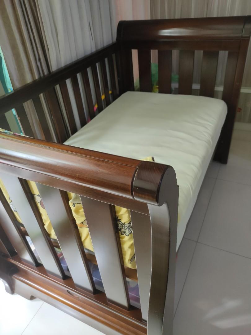 Boori Country Collection, 3 in 1 Solid Wood Cotbed, Furniture & Home