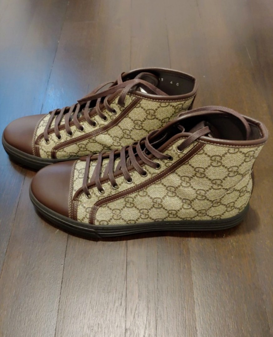 Brand New Gucci High Cut Sneakers Men s Fashion Footwear