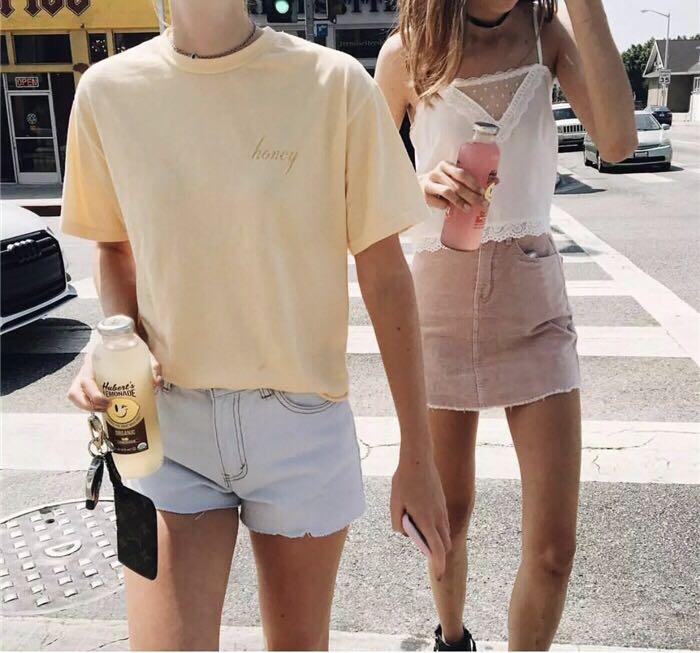 Brandy Melville Honey yellow shirt Women s Fashion Tops Other