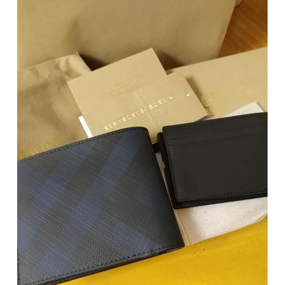Burberry London Check and Leather International Bifold Wallet
