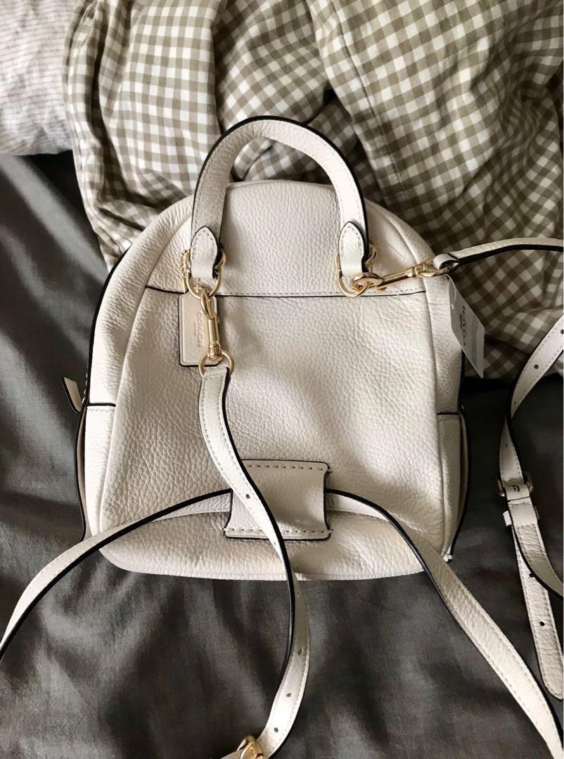 Coach andi backpack white new arrivals