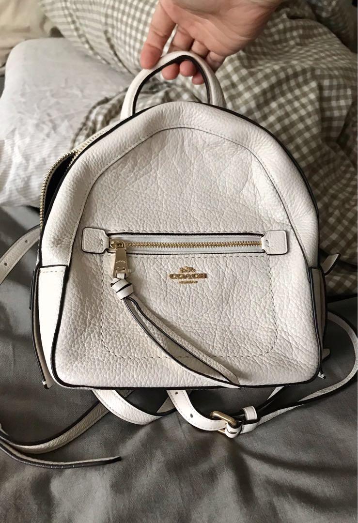Coach andi backpack white sale